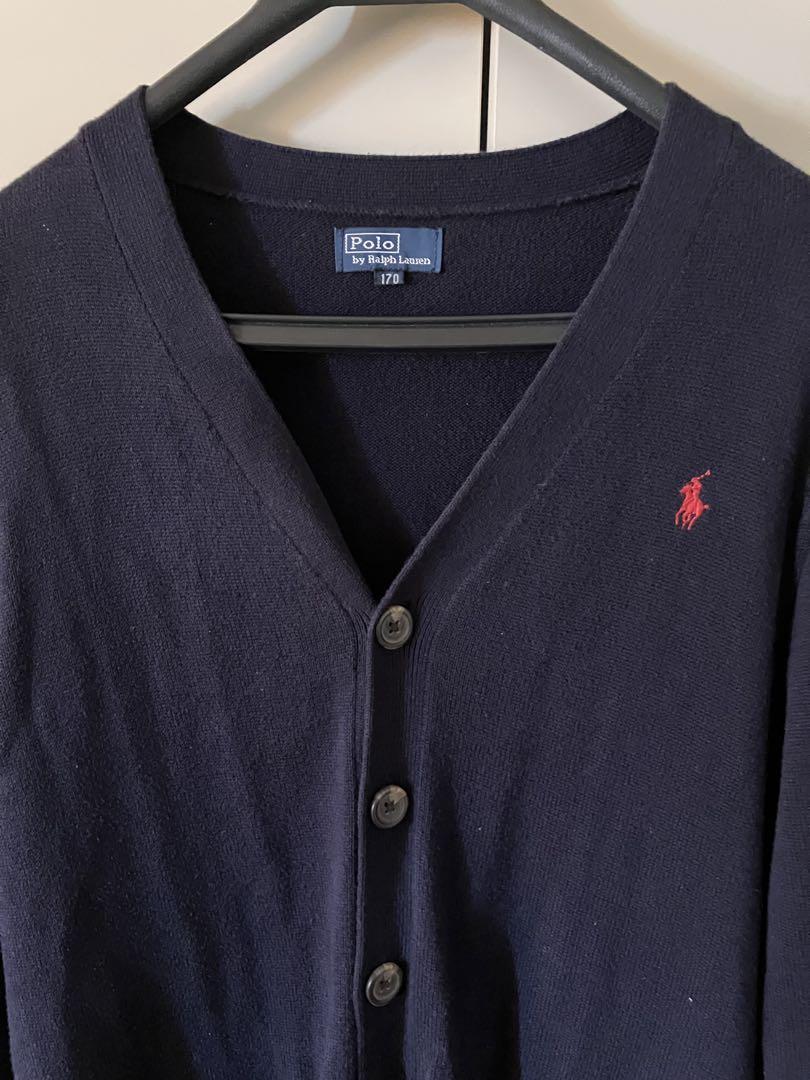 Polo by Ralph Lauren ネイビーカーディガン170 綿100% - メルカリ