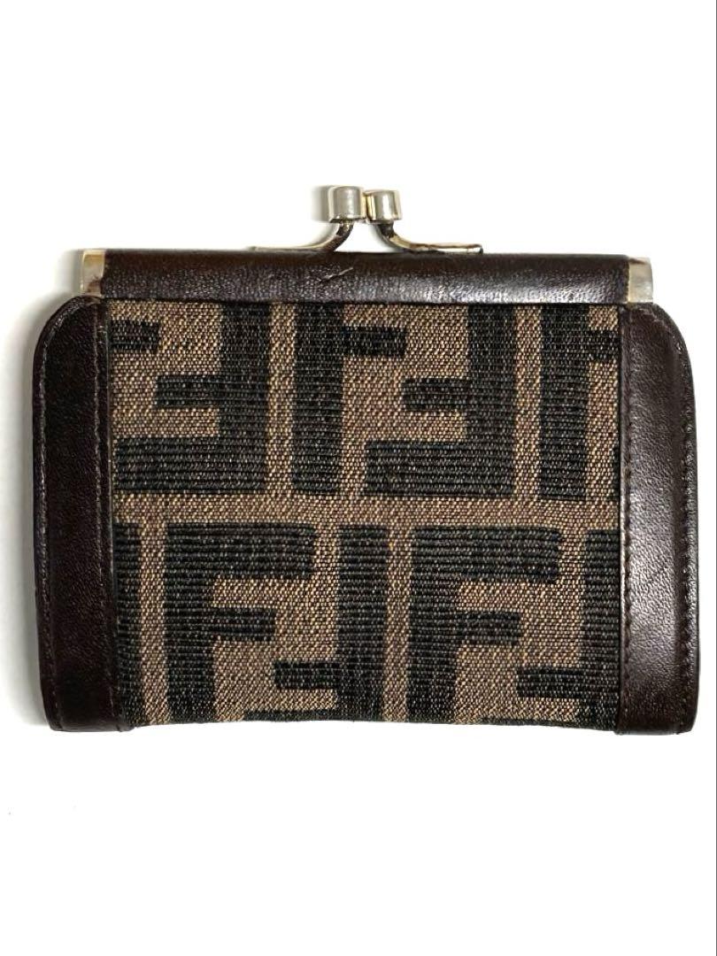 フェンディ ズッカ キャンバス コインケース 良品 FENDI フェンディ ズッカ キャンバス がま口 コインケース