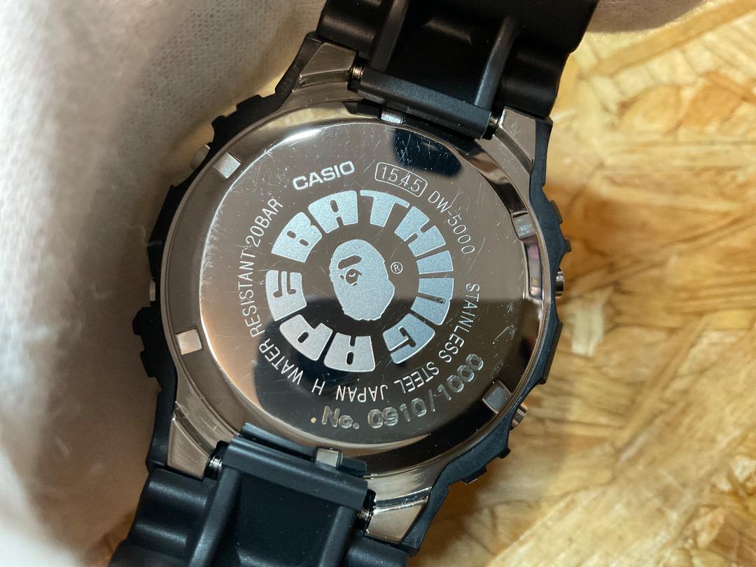 限定 美品 エイプ × カシオ G-SHOCK DW-5000 デジタル腕時計