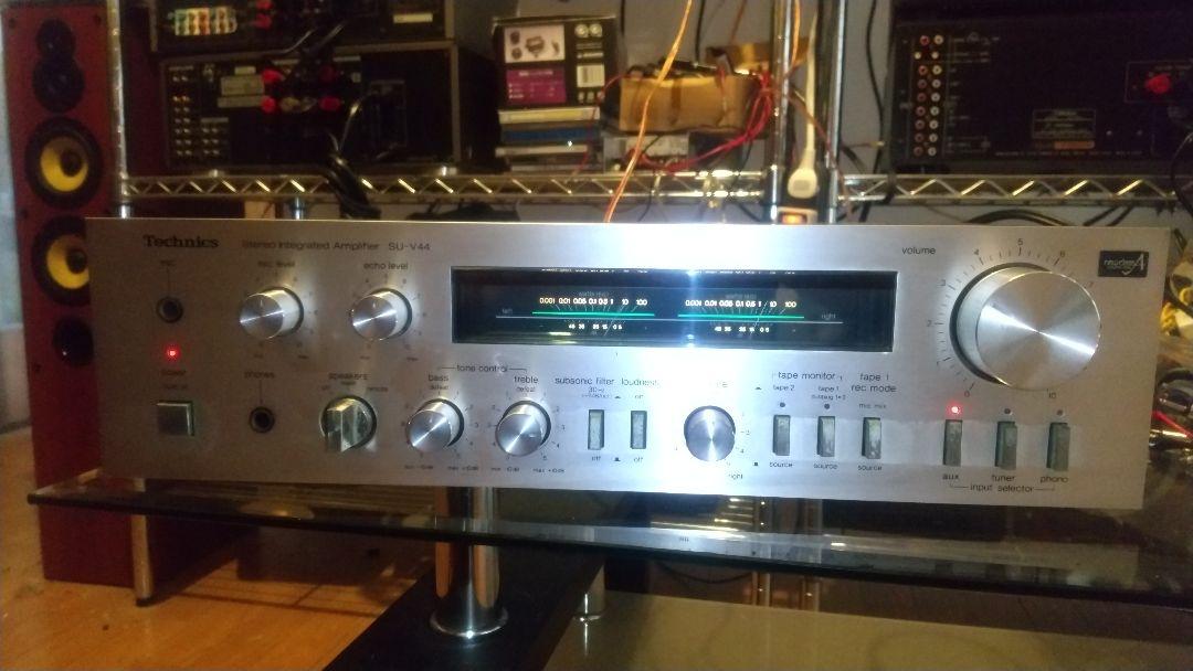 松下電器 Technics SU-V44 アナログレベルメーター搭載アンプ 松下電器 Technics SU-V44 アナログレベルメーター ステレオ