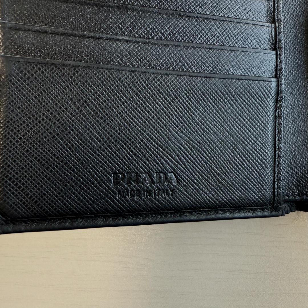 【送料無料】PRADA プラダ 2MO738 サフィアーノレザー 二つ折り 財布
