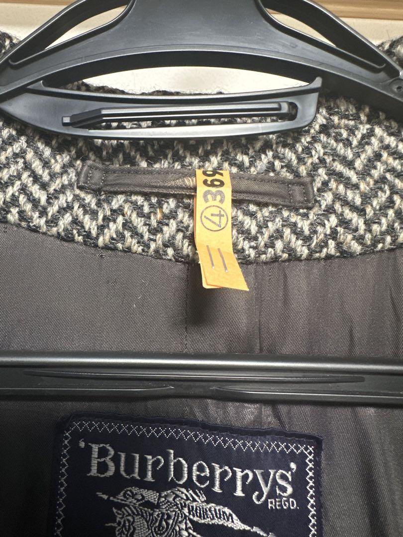 古着　Burberry ヘリンボーン柄　コート