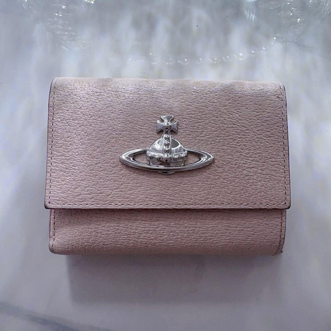 Vivienne Westwoodピンク三つ折り財布