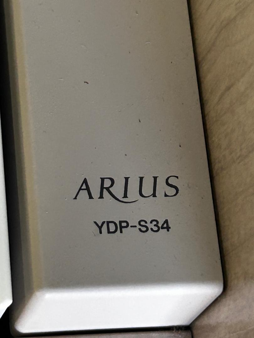 YAMAHA 電子ピアノ ARIUS YDP-S34WA 椅子・取説付 多治見 YAMAHA 電子ピアノ ARIUS YDP-S34WA 椅子・取説付 多治見 - メルカリ