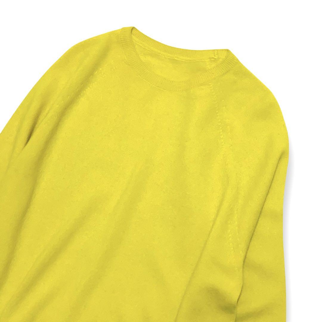 マッキントッシュロンドン カシミヤ100% 上質 ニット きれい色 黄 38