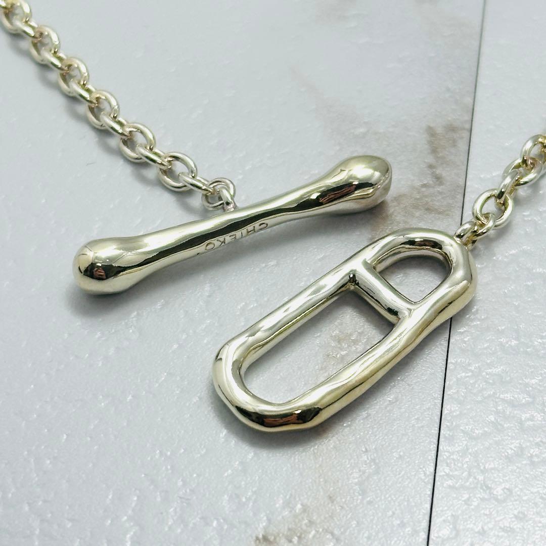 CHIEKO+ チエコプラス grace ネックレス チェーン トグル シルバー CHIEKO+ チエコプラス grace ネックレス チェーン トグル シルバー