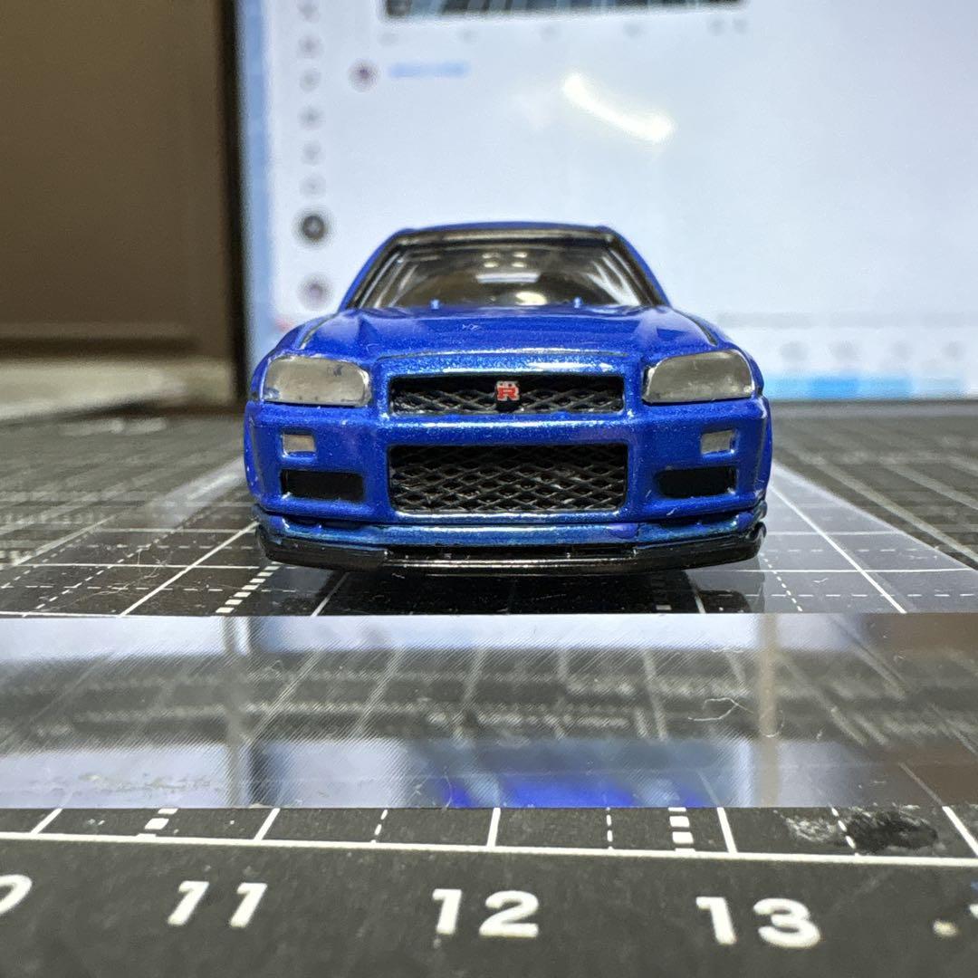 カスタムトミカ　トミカプレミアム 日産スカイライン GT-R V-SPEC 青