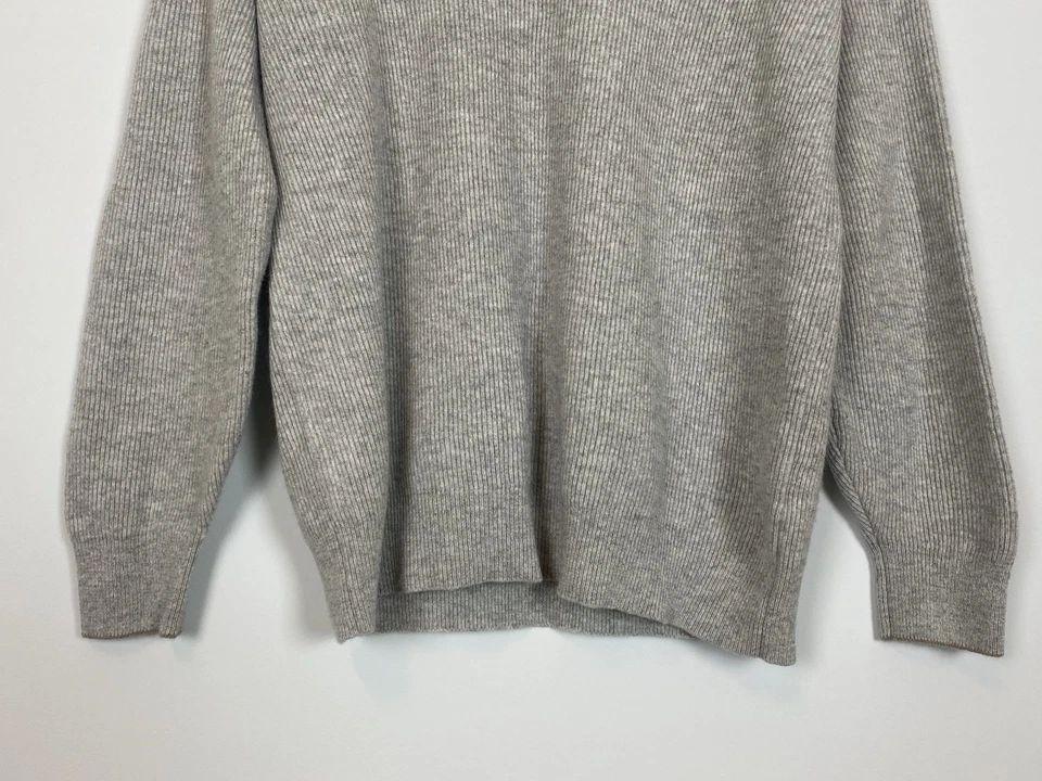 BRUNELLO CUCINELLI グレーリブ編みセーター 17