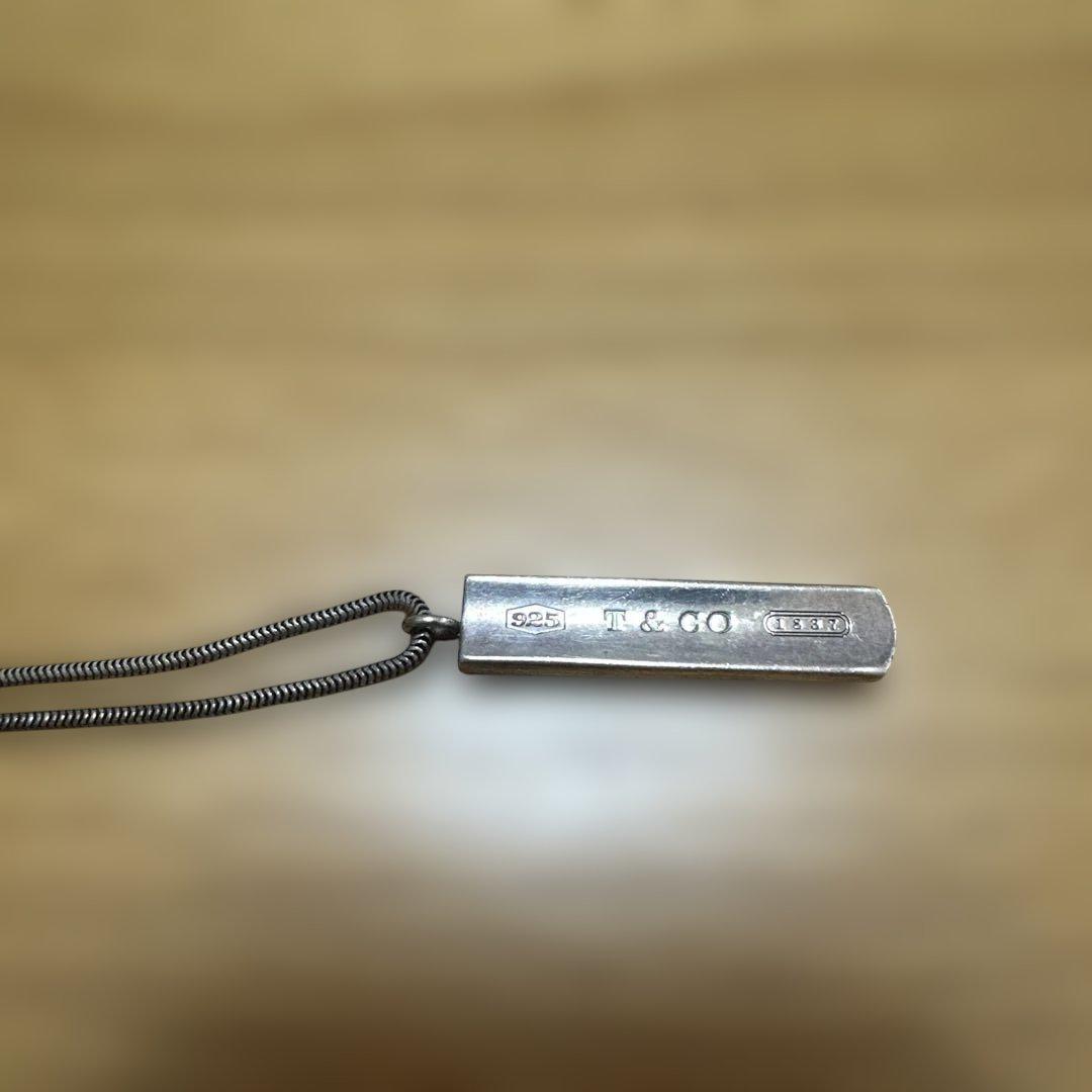 Tiffany & Co. 925シルバー バータイプネックレス