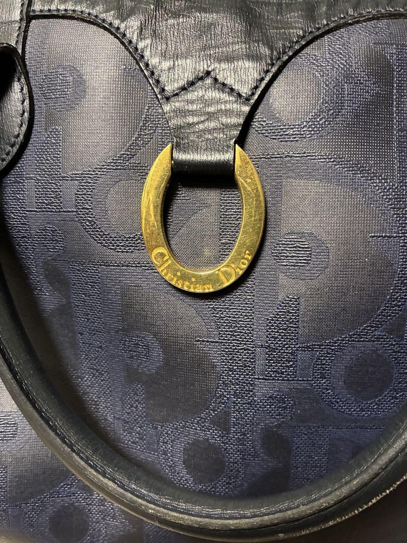 Christian Dior ボストンバッグ ネイビー