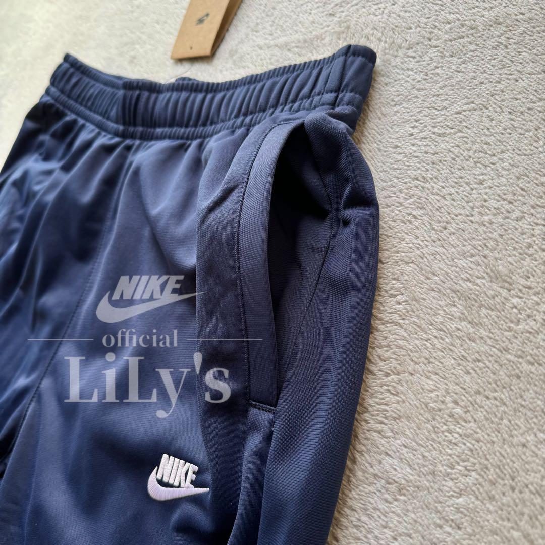 1新品　ナイキ上下セットアップ　ネイビー　ＸＬ　ロゴ刺繍　NIKE スウォッシュ