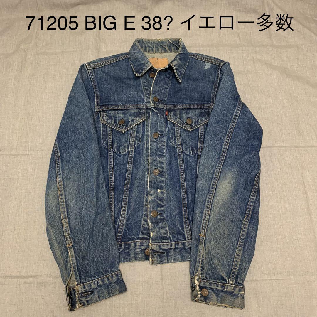 60s リーバイス 71205 BIG E サイズ38?ケアタグ前 イエロー多数 画像1