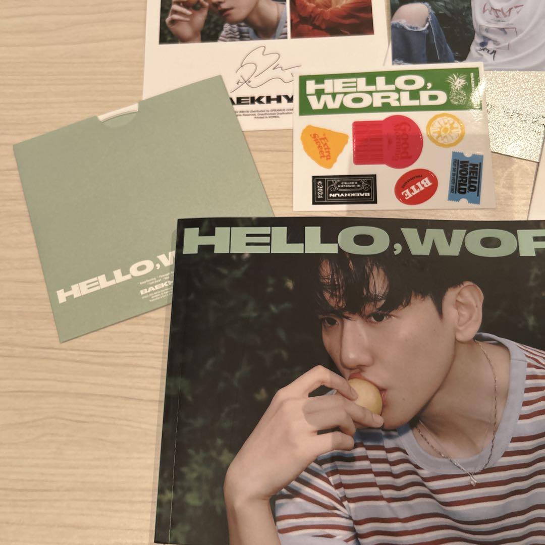 Signed] BAEKHYUN - 4th Mini Album : Hello, World (Random