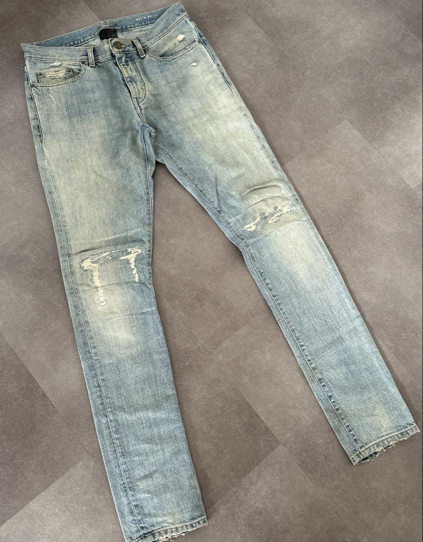 SAINTLAURENT サンローランパリ　メンズデニム　ダメージジーンズ　M