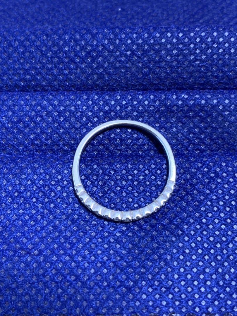 【絶品】 K10 #8 ダイヤ ハーフエタニティ 0.16カラットΩ アクセサリー