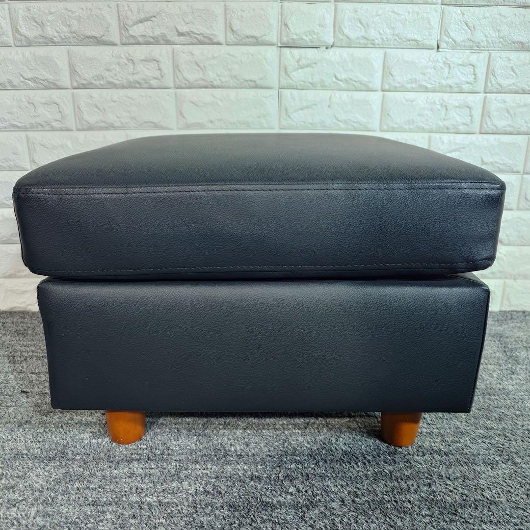 LOWYA 3人掛けソファ レザー オットマン 家具 インテリア A022