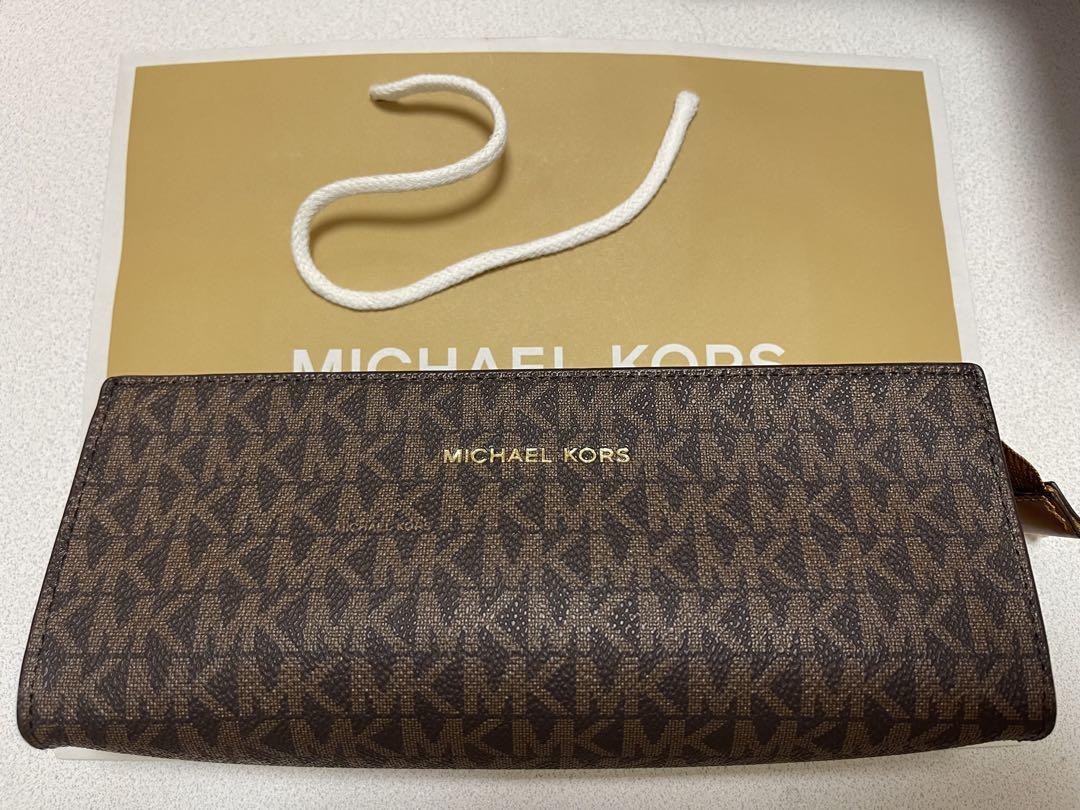 MICHAEL KORS ブラウンポーチ MICHAEL KORS ブラウンポーチ - メルカリ