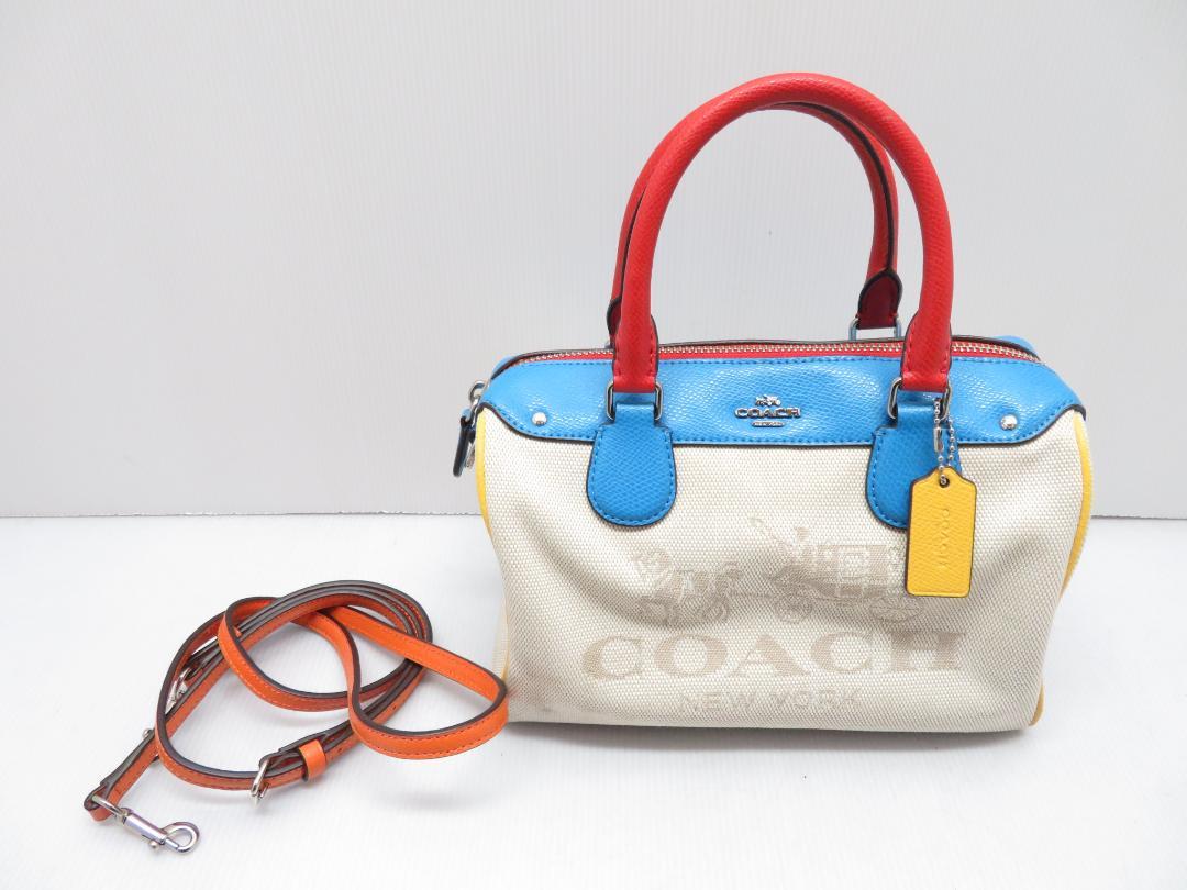 COACH コーチ 2WAY ショルダーバッグ ハンドバッグ マルチカラー
