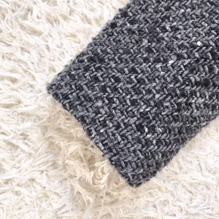 グレイ系,M割引 美品✨theory ロングコート ツイード Aライン 比翼
