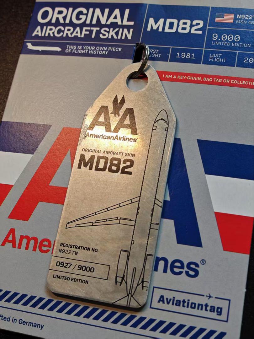 アメリカン航空 Aviationtag MD-82
