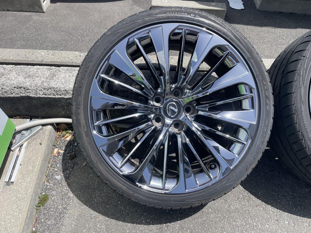 レクサスLS50系　純正メッキホイールセット　460 500 600