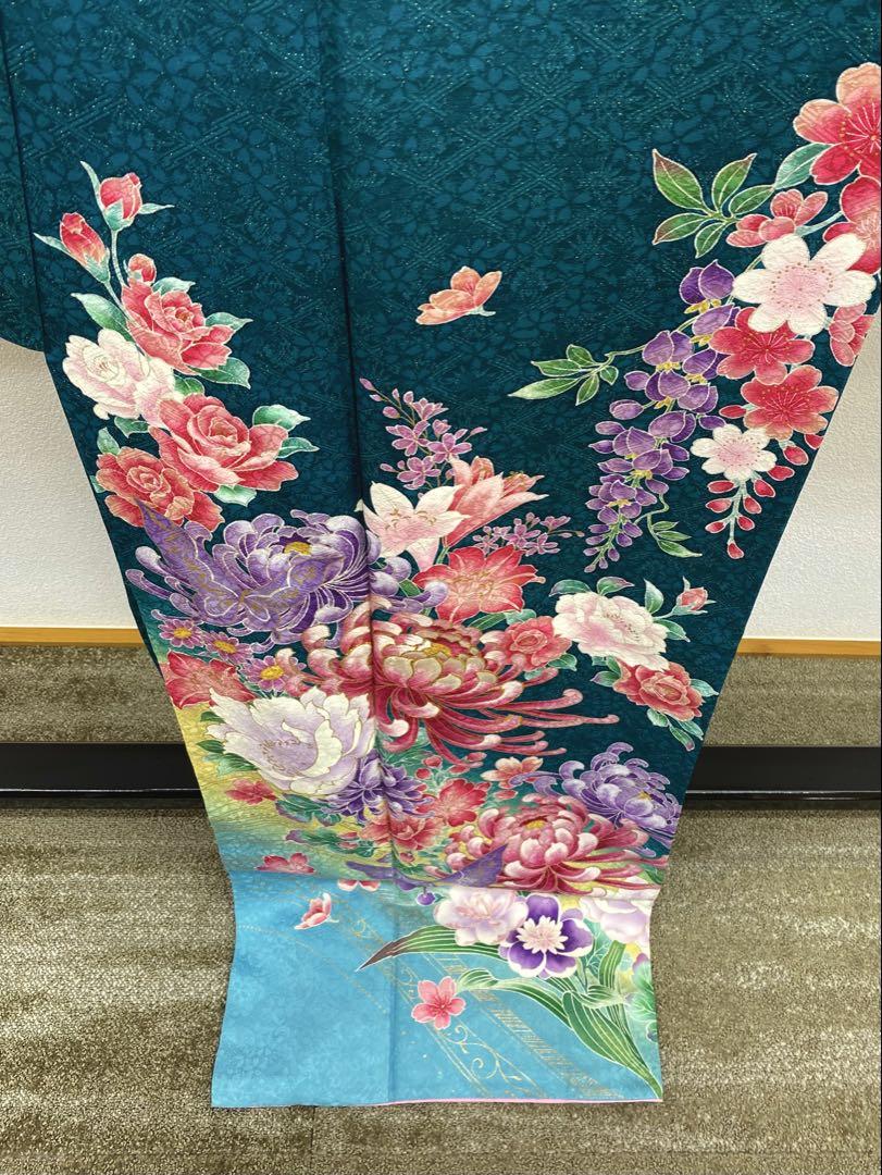 モデル振袖 押切もえ 豪華 金通し 刺繍 金彩 身丈174cm モデル振袖 押切もえ 豪華 金通し 刺繍 金彩 身丈174cm - メルカリ