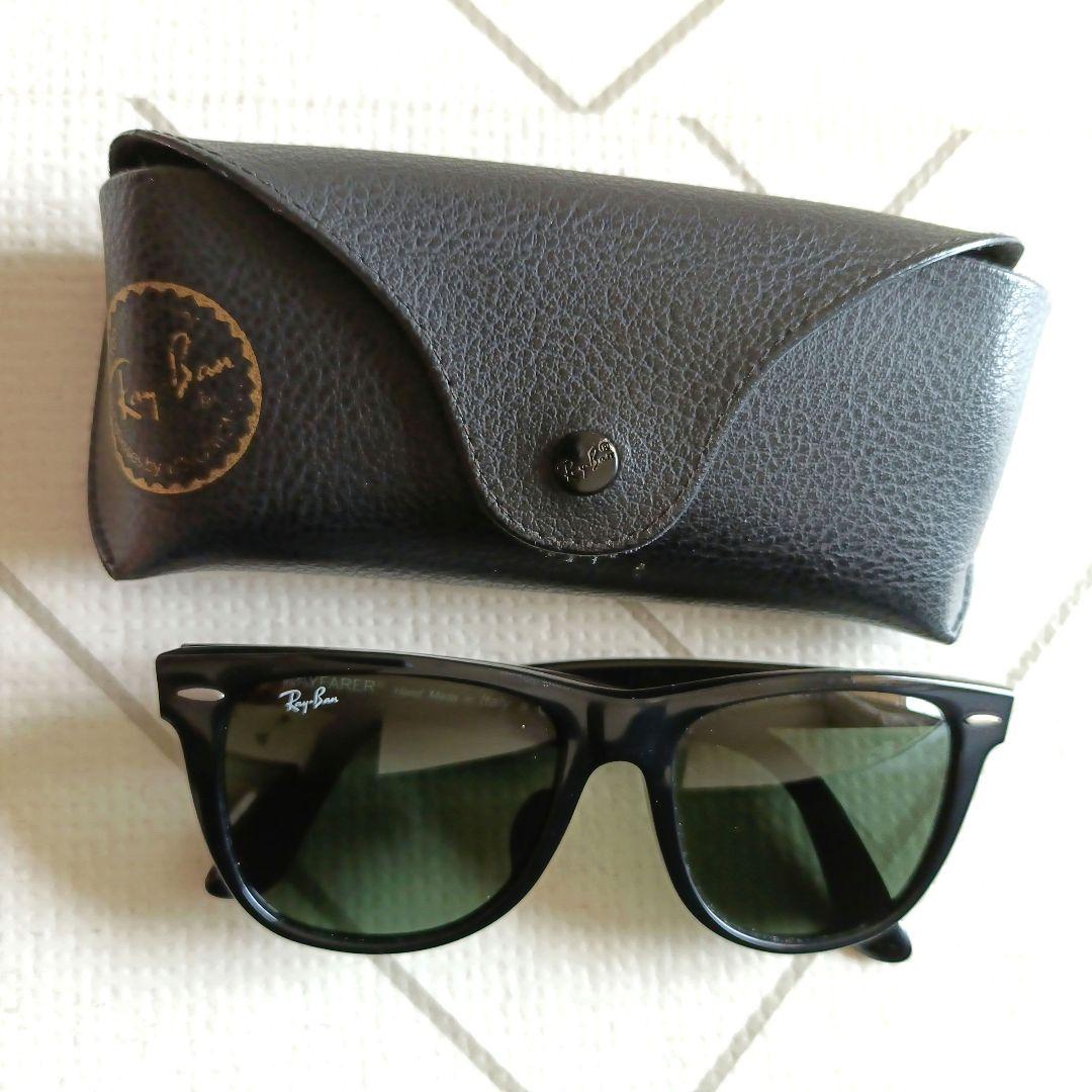 Ray-Ban ブラックウェイファーラーサングラス