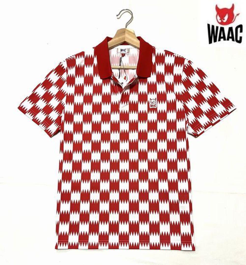 ◆B76新品定価28,600円WAAC ワックMEN ゴルフ半袖ポロシャツ【M】