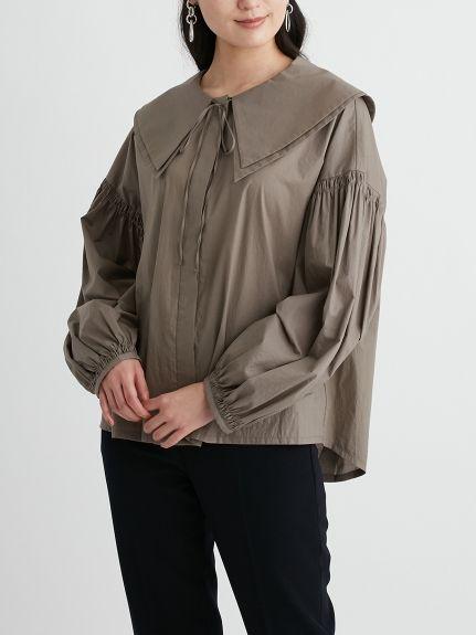 【送料無料ライン/39ショップ】 Owen Mila ビッグカラーロングスリーブブラウス メルカリ - シャツ/ブラウス(長袖/七分)