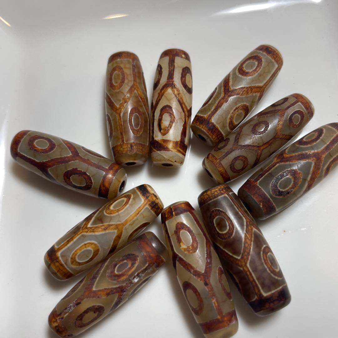 tamago様おまとめ瑪瑙　水紋天珠+龍眼天珠　10-30 開光玉化老瑪瑙 老天珠 千層龍眼天珠 龍眼天珠