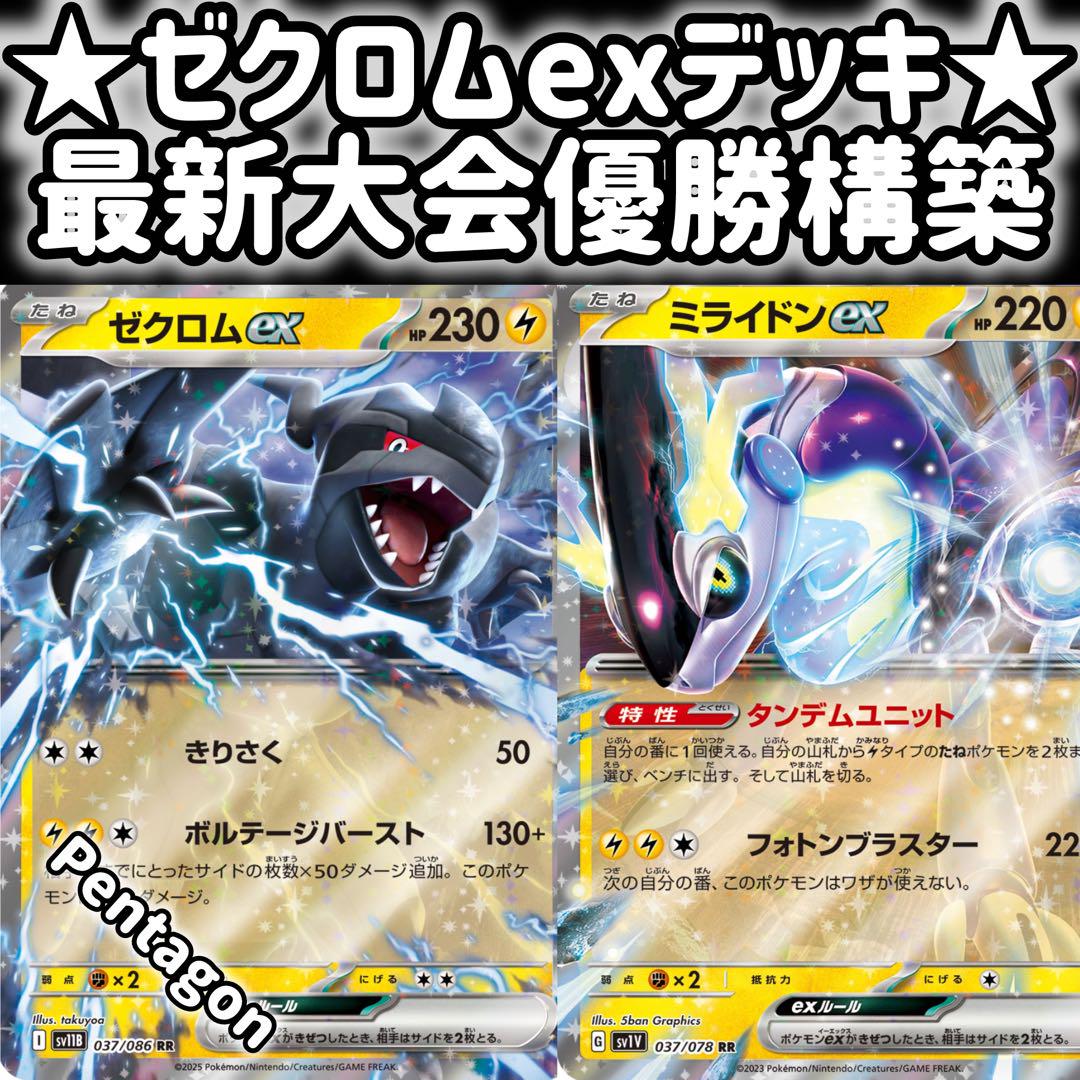 激安の ゼクロムexデッキ 大会優勝 ポケモンカード 構築済みデッキ ポケモンカードゲーム