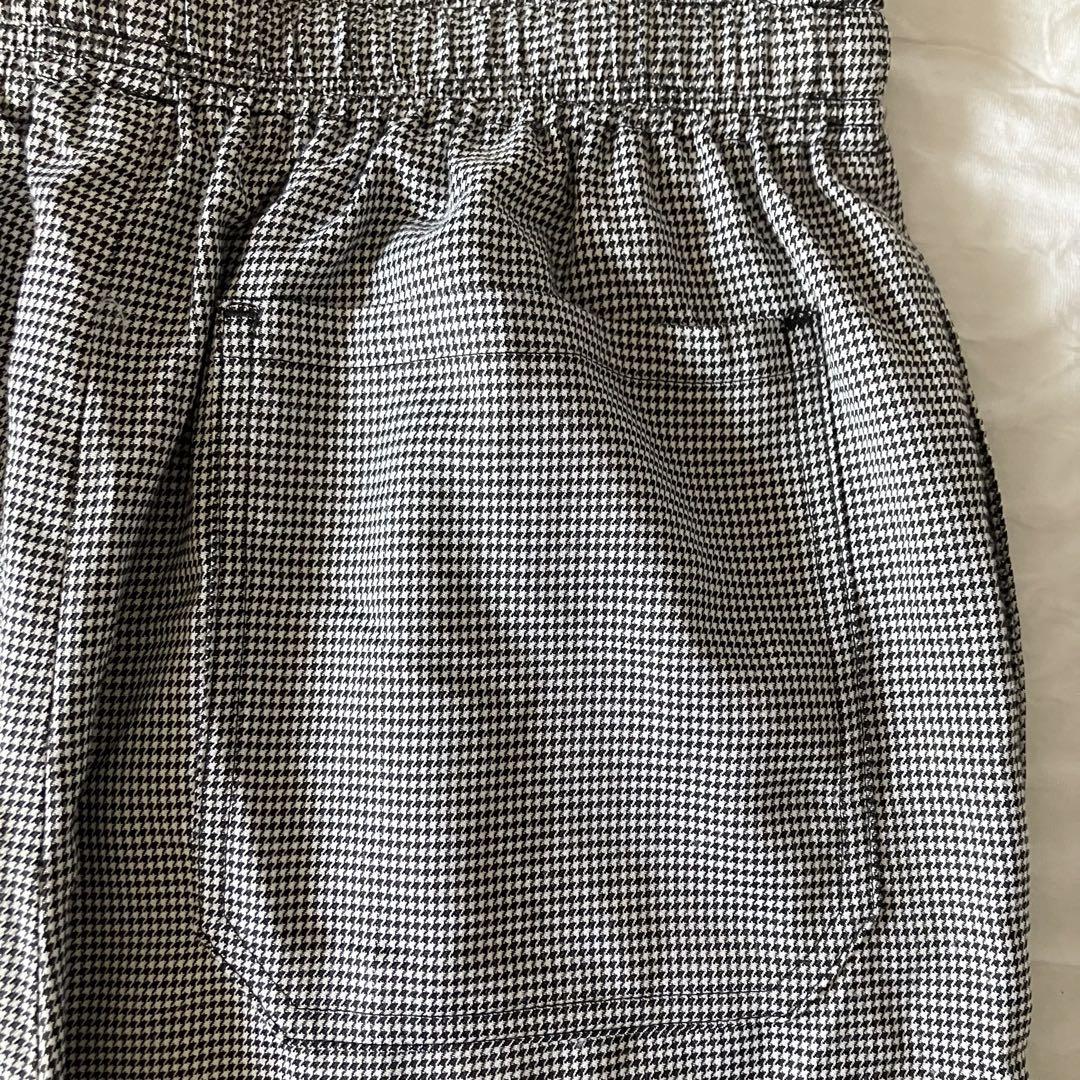 ストライプ柄 グレー ショートパンツ 美品】JS relume ショートパンツ グレー系 ストライプ柄 メンズL