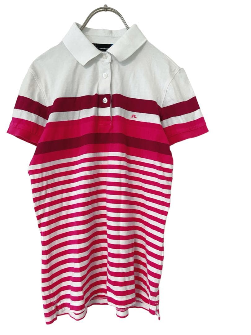 J.LINDEBERG ジェイリンドバーグ ポロシャツ レディースM ボーダー