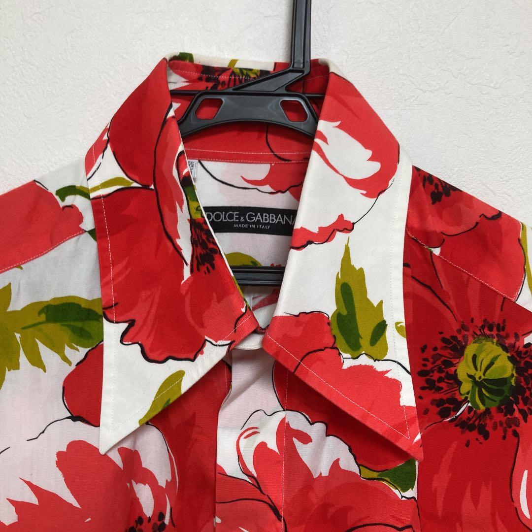 激レア】DOLCE&GABBANA 半袖シャツ 花柄 アロハシャツ 柄シャツ | www