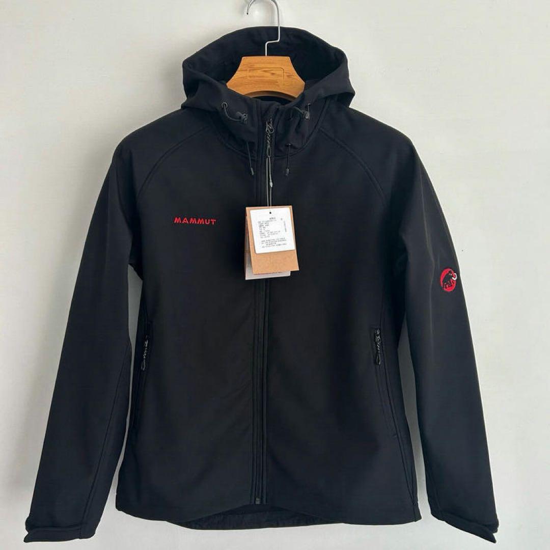 新品MAMMUT マムートClionブラック登山ジャケットアウターソフトシェルL