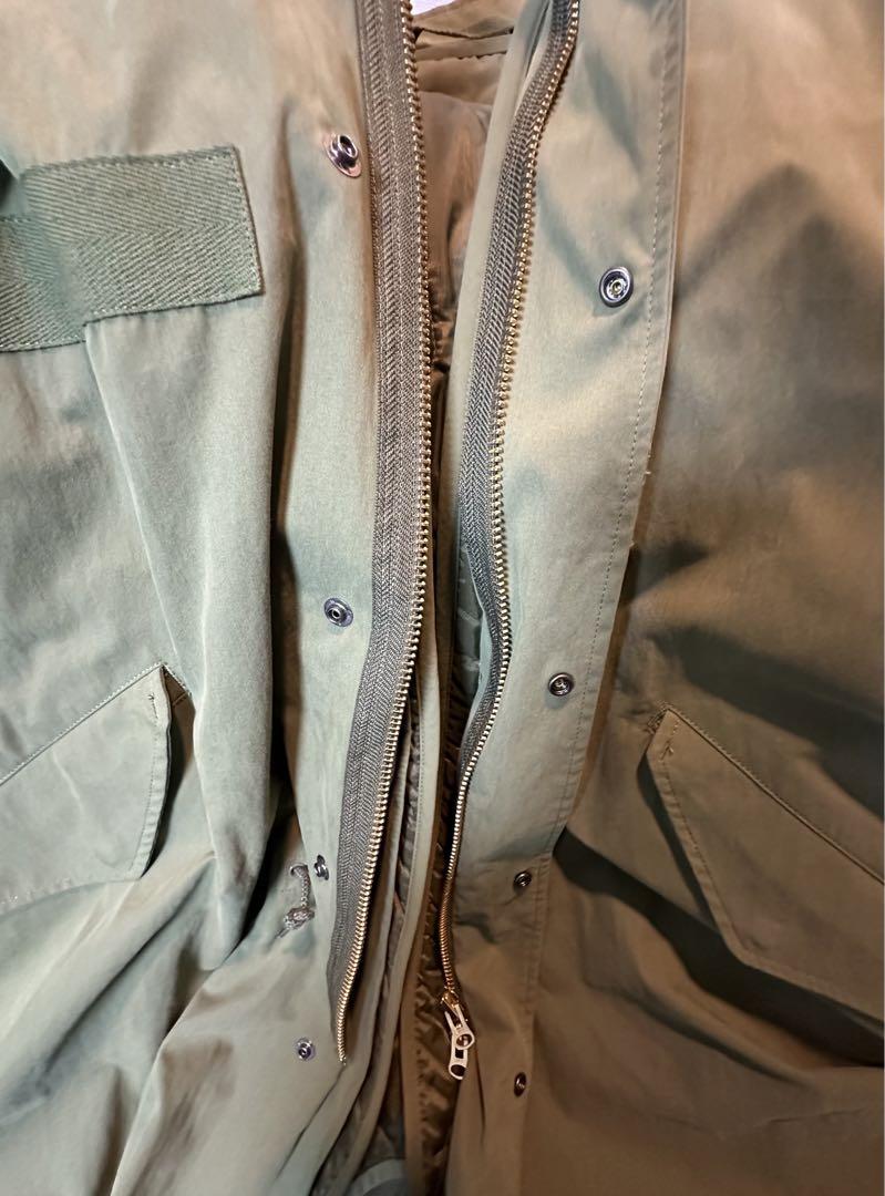 BEAMS HEART モッズコート M オリーブグリーン