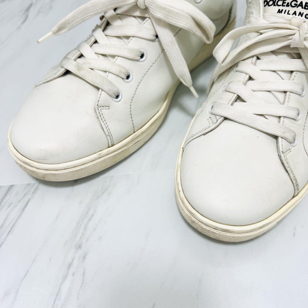 ホットなアイテム、ホットな節約 DOLCE&GABBANA スニーカー 27.5 エンブロイダリー DGハート 靴