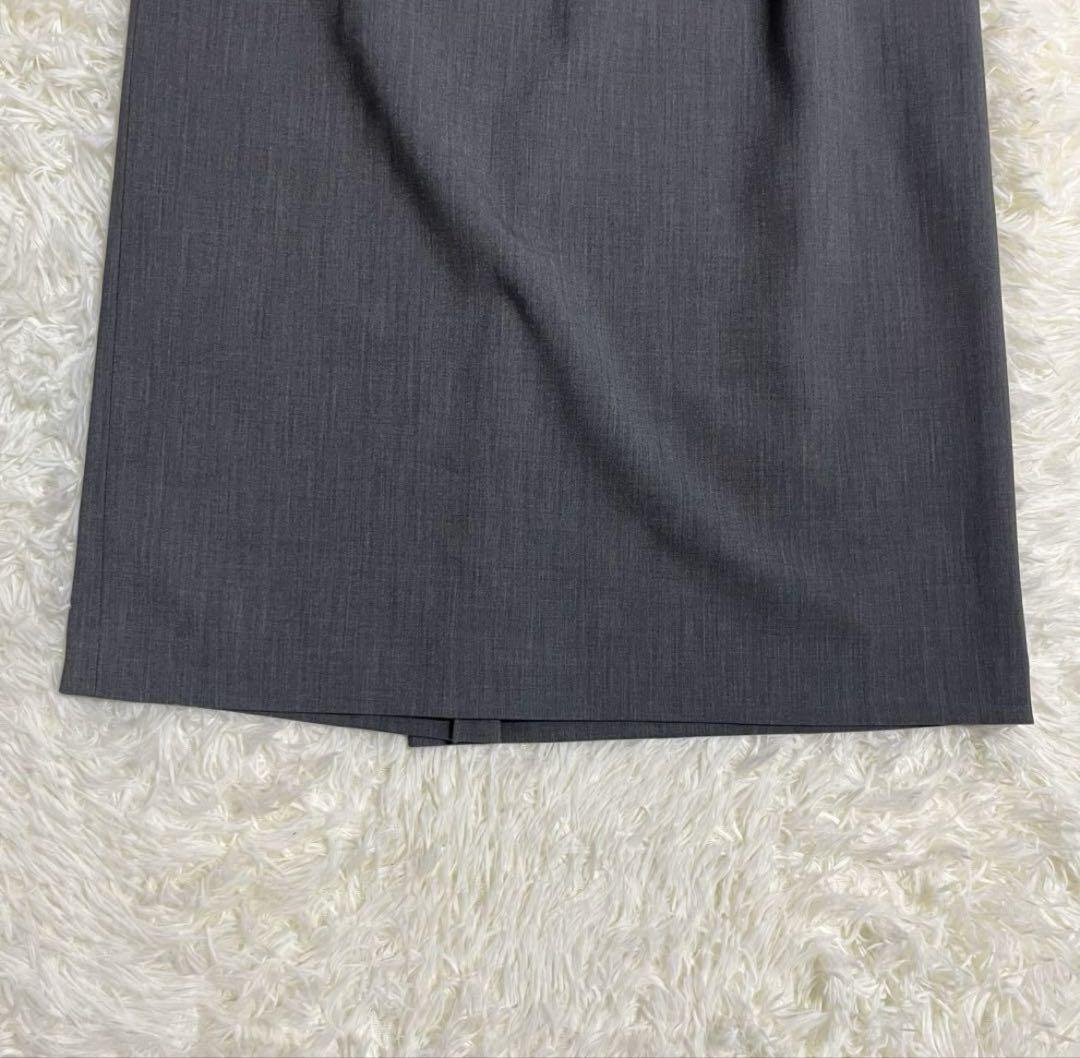 新品未使用　SOEJU ウールライク タイト スカート グレー XL