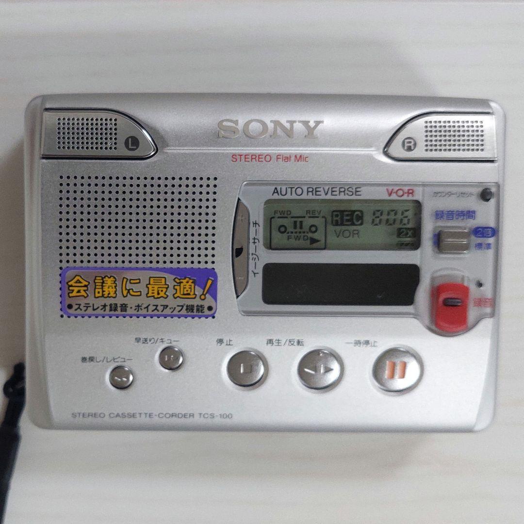 SONY メタルボディ 高性能 ステレオカセットレコーダー TCS-100