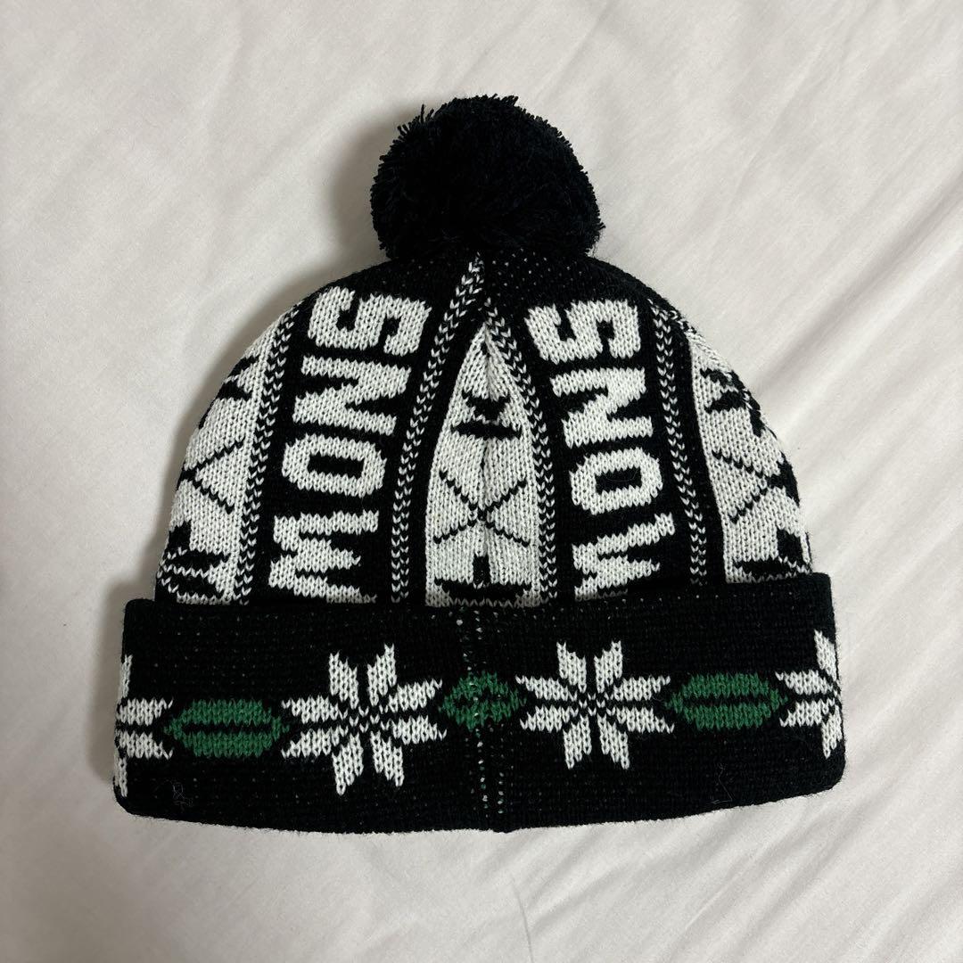 SUPREME スノーパターン ニット帽