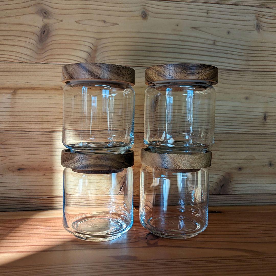 チャバツリー Chabatree ガラスキャニスター500ml x4