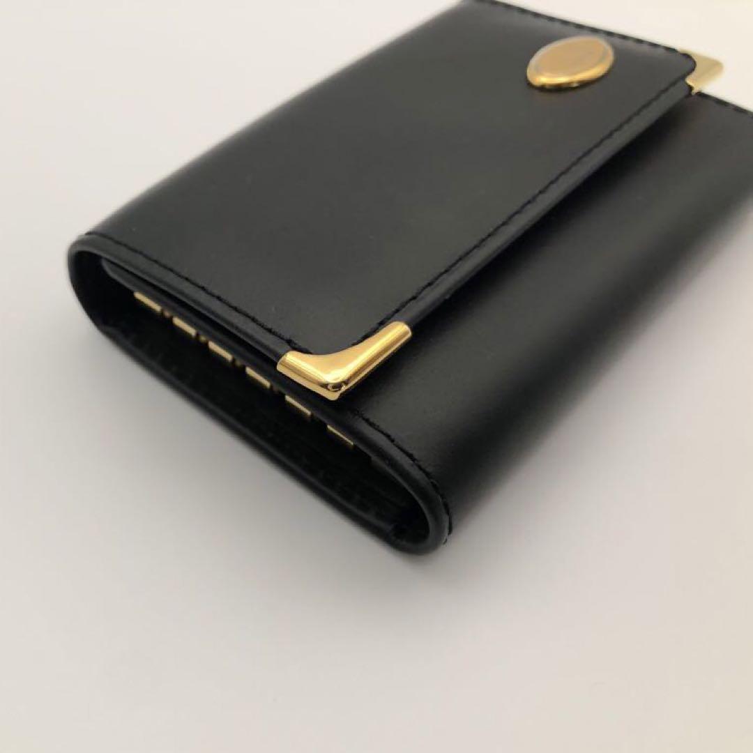 【セール中】dunhill ダンヒル 6連 レザーキーケース ブラックゴールド