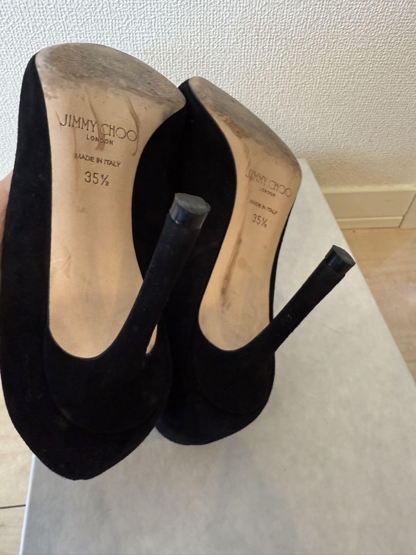 JIMMY CHOO ブラック スエード ハイヒール