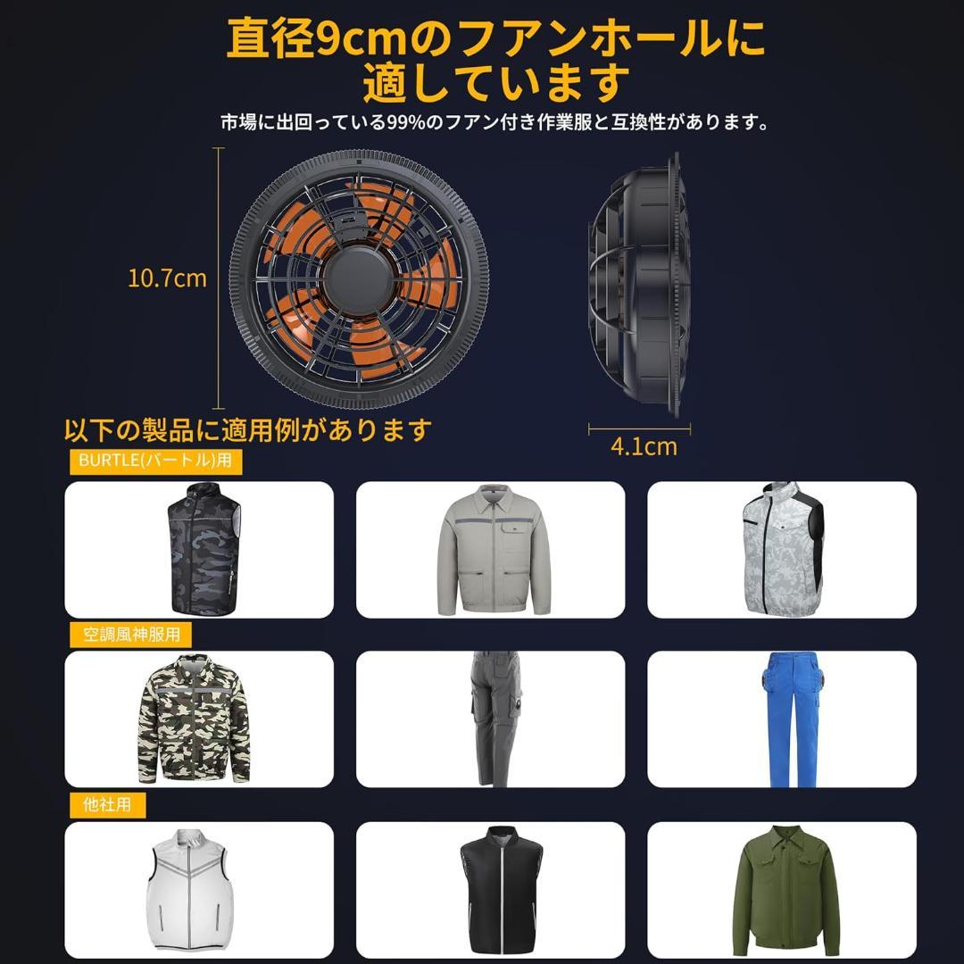 【訳あり】空調服 バッテリーファンセット 風量調節 43V超高出力 大容量 新品