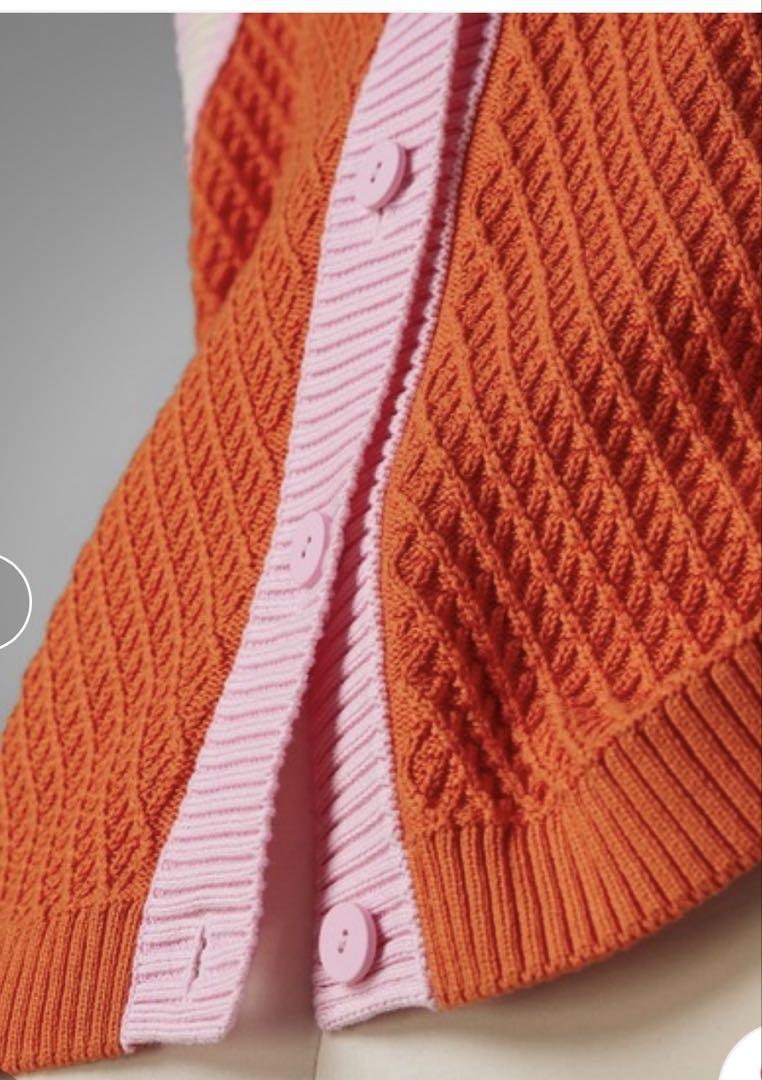 adidas アディダス ニットベスト オレンジ 復刻 ピンク レア