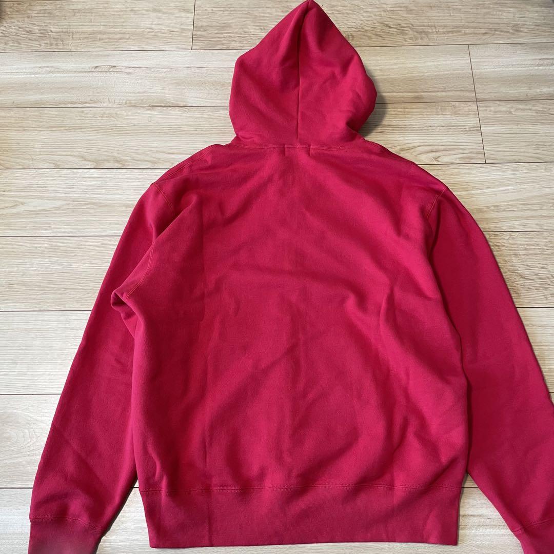 A BATHING APE フルジップパーカー 赤 ワンポイント XL