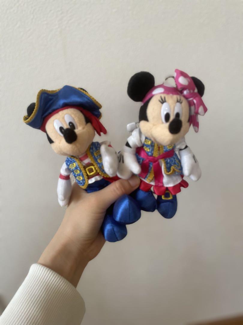 ミッキー ミニー 海賊 パイレーツぬいぐるみ バッジ セット