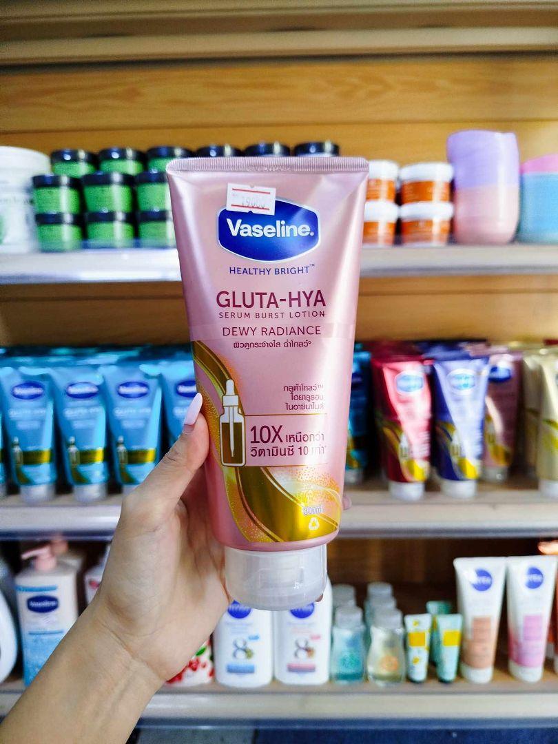 ボディローション Vaseline GLUTA-HYA set Set Vaseline Bright GLUTA HYA Serum Burst UV Lotion &Dewy