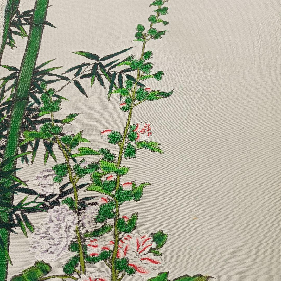 レア☘ 都錦生糸織廠 中国杭州 都錦生 高級絹織物 鳥絵図 工芸 美術インテリア