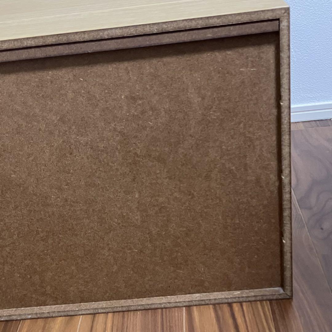 無印良品　木製収納ケース　引出し式　4段　ワイド　ナチュラル　オーク材